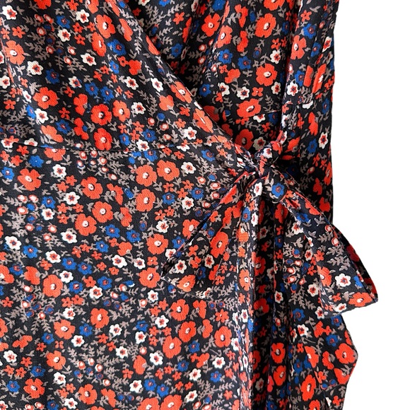 UNIVERSAL THREAD | NWOT | SLEEVELESS WRAP DRESS FLORAL DITZY PRINT | SZ: SMALL - Picture 5 of 11